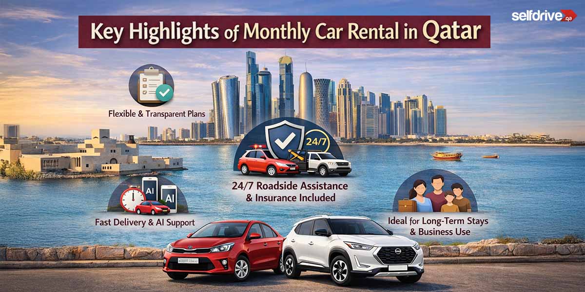 Top Picks For Monthly Car Rental In Qatar With Selfdrive